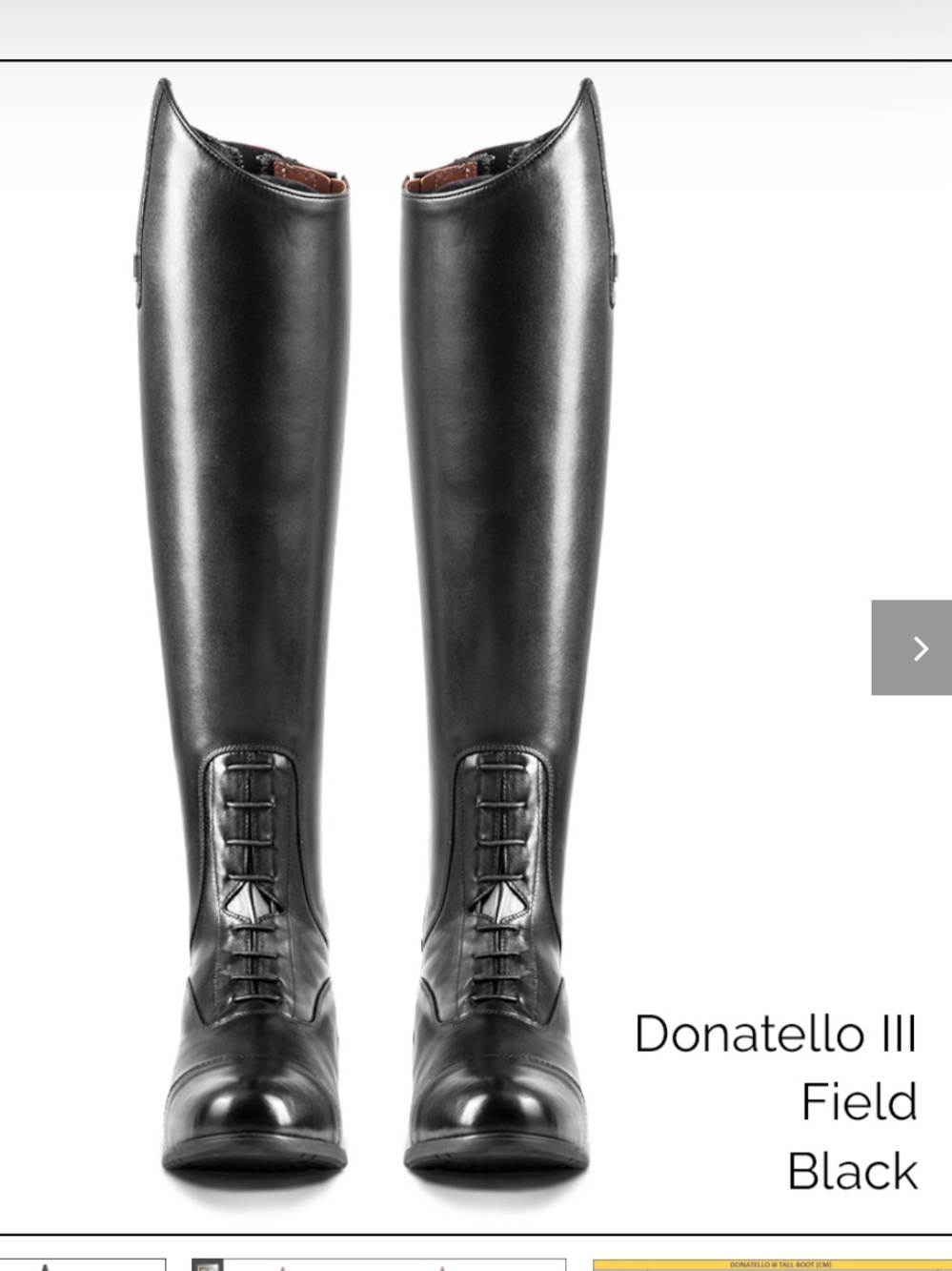 Tredstep Donatello III FIELD Size 11 Calf Full Height 19 BLACK New in box